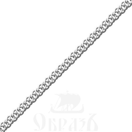 цепь плетение "двойной ромб" с алмазной огранкой серебро 925 пробы (арт. 9033100)