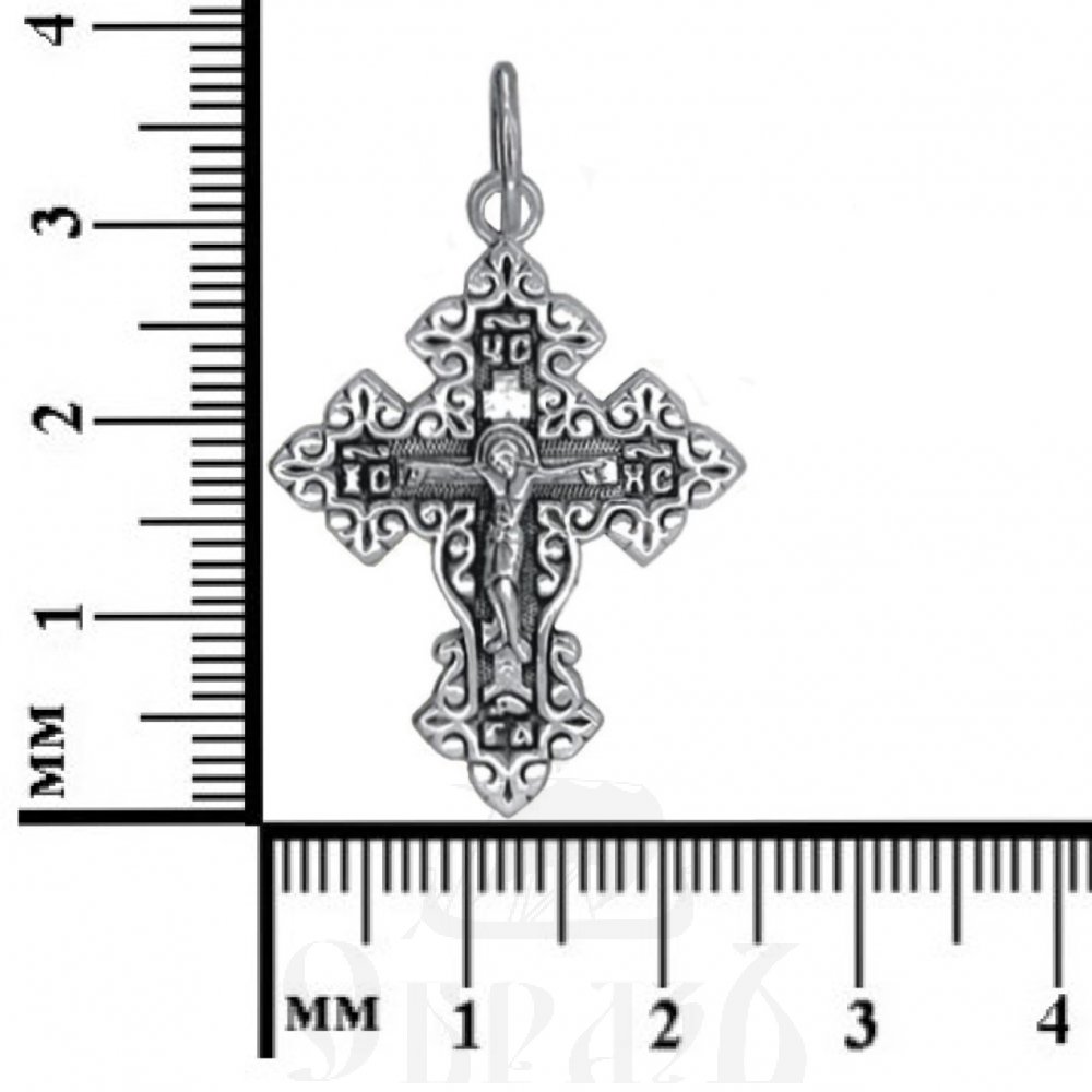 крест «распятие», серебро 925 проба (арт. 30-161-сч)