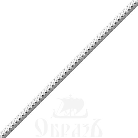 цепь плетение "снейк" с алмазной гранью с 4 сторон, серебро 925 пробы (арт. 9027050)