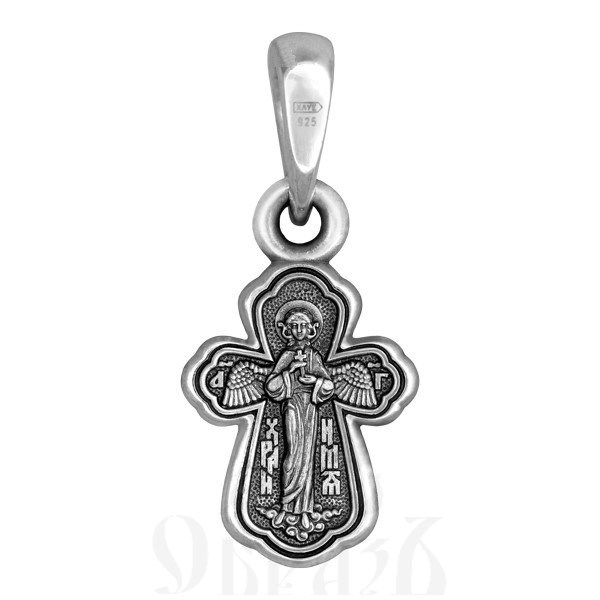 крест «распятие. ангел хранитель», серебро 925 проба (арт. 101.613)